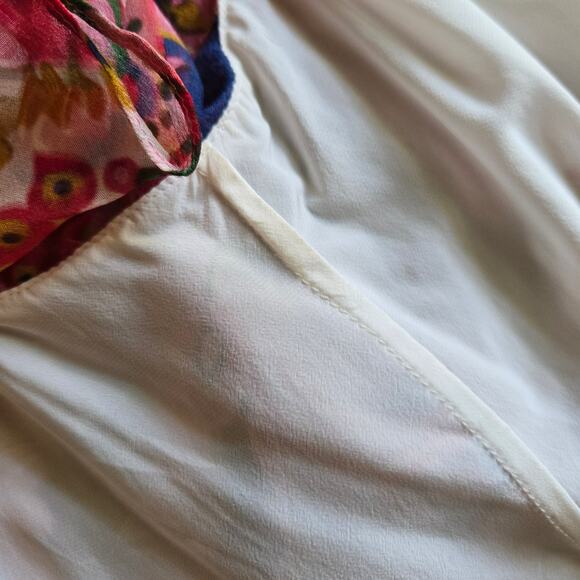 Zimmermann The Lovestruck Natural Paisley Floral Silk Chiffon Tank Top - Picture 9 of 10